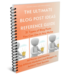An image of the cover for the ebook called 'The Ultimate Blog Pose Ideas Reference Guide'